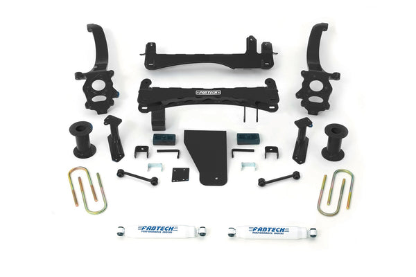 Fabtech Basic Lift System with Shocks — 6" Lift, 4WD (K6008)