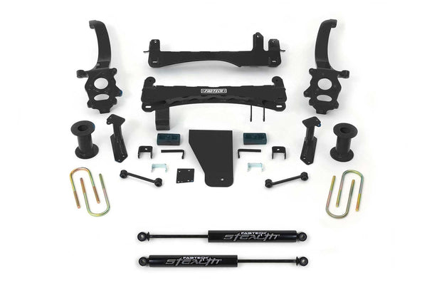 Fabtech Basic Lift System with Shocks, 6" Lift — 2018-2024 Nissan TITAN, 4WD