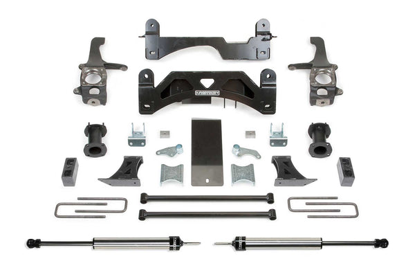 Fabtech Basic Lift System with Shocks, 6" Lift — 2007-2014 Toyota Tundra, 4WD