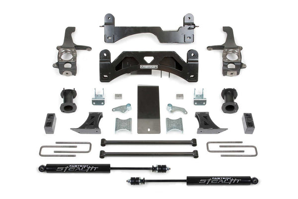 Fabtech Basic Lift System with Shocks, 6" Lift — 2007-2014 Toyota Tundra, 4WD