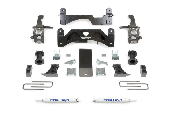 Fabtech Coil Spacer System, 6" Lift — 2016-2021 Toyota Tundra