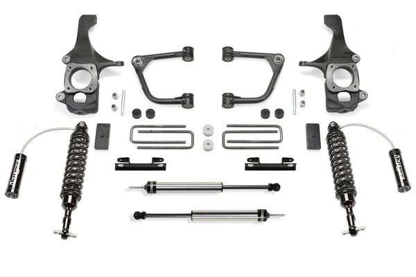 Fabtech Uniball UCA Lift System w/Shocks — 2" Lift — 2016-2017 Toyota Tundra, 4WD (K7076DL)