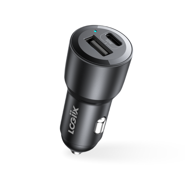 LOGiiX Power Lite 20W Duo Car Charger - Black