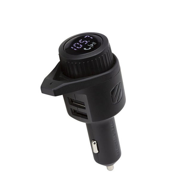 Scosche BT Car Kit w/Digital FM Transmitter & Dual 12W USB-A Ports