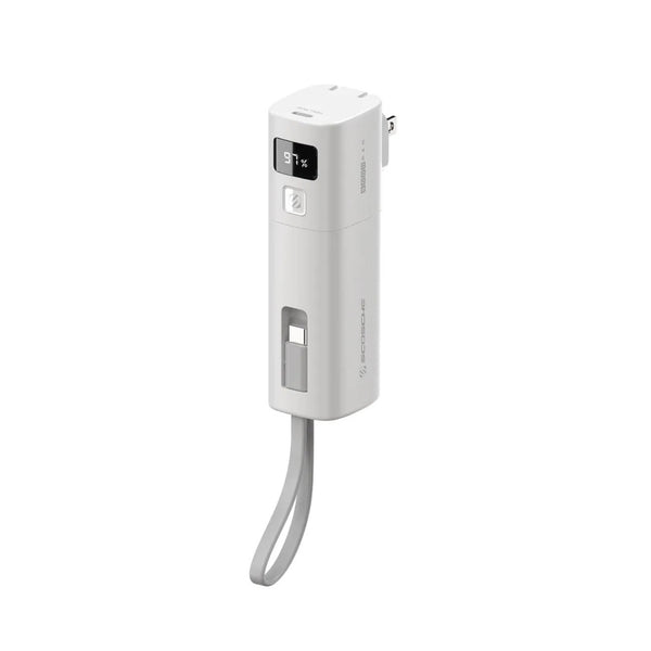 Scosche GoBat 5K Compact Power Bank/Wall Charger 40W - White