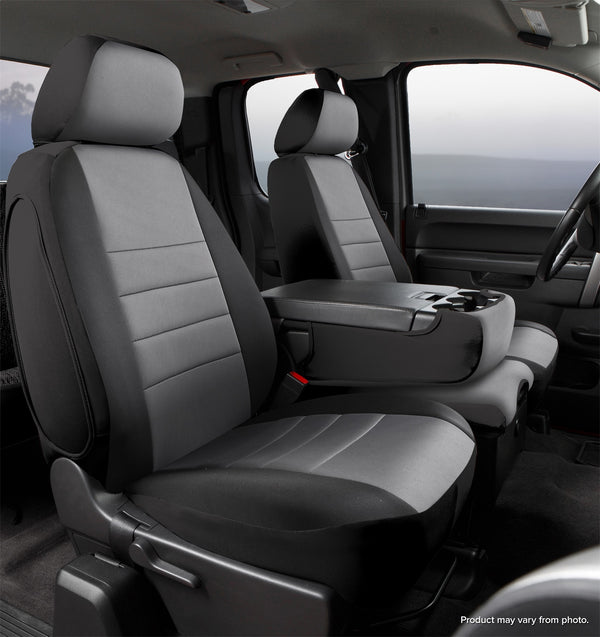 FIA Seat Cover Front Neoprene Bench Seat 40/20/40 - Gray (FINP98-38GRAY)