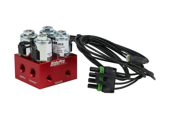 Ridetech Suspension RidePro 2-Way valve with 1/4" NPT ports.