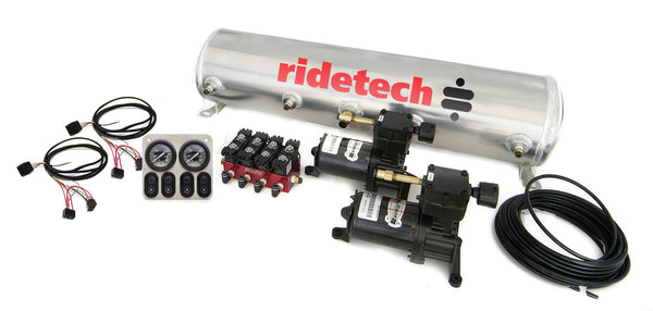 Ridetech Suspension RidePro Analog 4 way air suspension control system with 5 gallon tank.