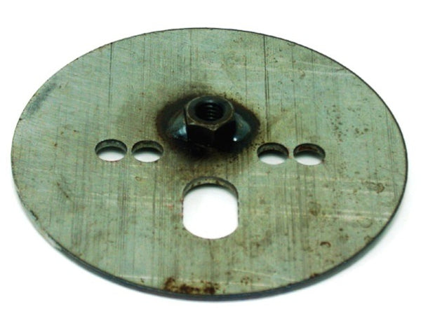 Ridetech Air spring patten plate with 7/16 nut, centered, 1/8" thick x 5.5" O.D.