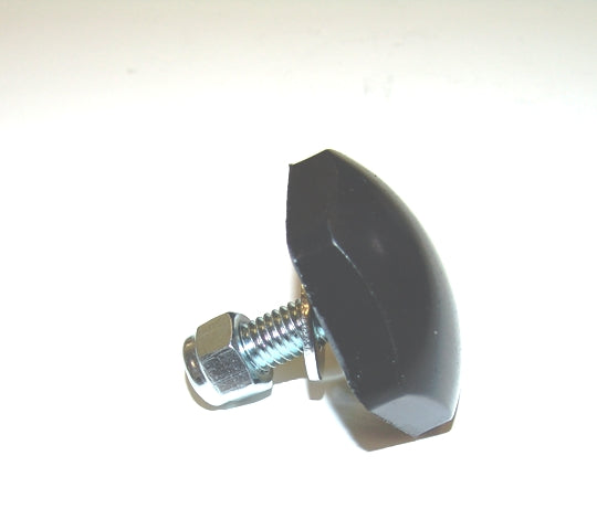 Ridetech Suspension 1/2" tall bump stop, polyurethane with 3/8" stud, nut and washer.