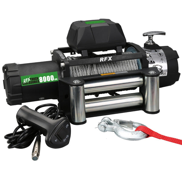 RFX 8000Lb Winch w/ 5.2Hp Series Wound Steel Rope (8000Lb, 5.2Hp, Steel Rope)