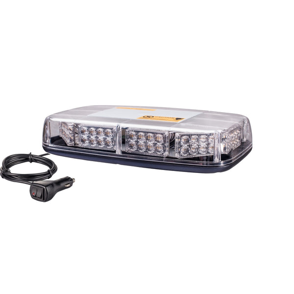 Brightsource Safety Light 11x6.3in Mini Light Bar Magnetic/Permanent Mount 10 Flash Patterns (LIS2MM80A)
