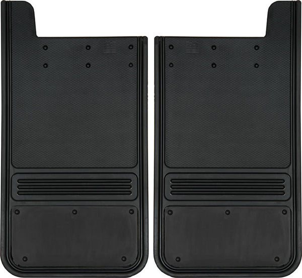 Truck Hardware Garde-boue Gatorback universels rectangulaires 12x23 (paire), sans plaque - noir (TH-GB1223BK)