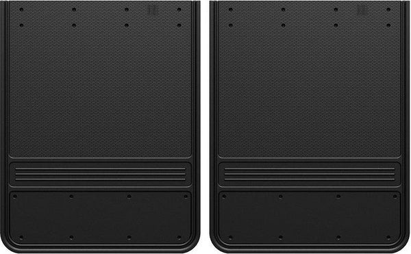 Truck Hardware Garde-boue Gatorback rectangulaires 19x24 pour Dually (paire), sans plaque - noir (TH-GB1924BK)