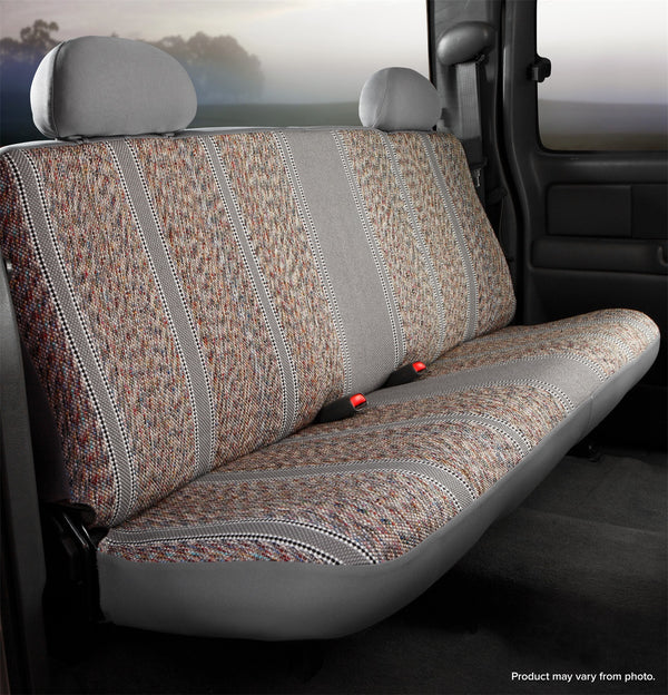 FIA Seat Cover Rear Second Wrangler Bench Seat - Gray (FITR42-95GRAY)