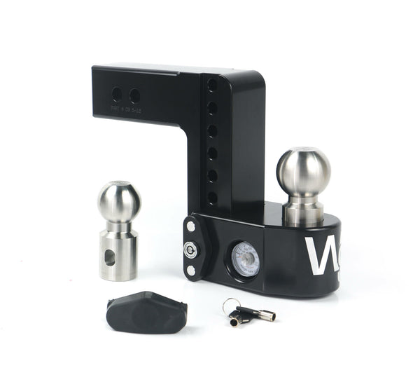 Weigh Safe 6" Drop Hitch, 2.5" Shank (8K/14.5K Gtwr) (WS6-2.5-CER-BLA)