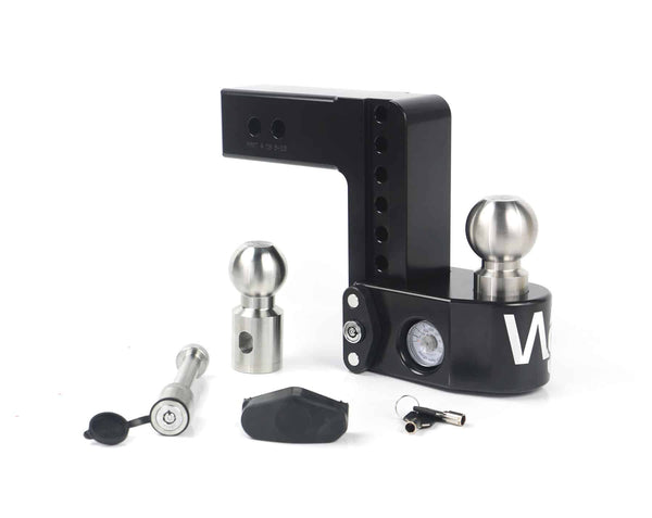 Weigh Safe 6" Drop Hitch, 2.5" Shank (10K/18.5K Gross Tongue Weight Rating) (WS6-2.5-KA-CER-BLA)