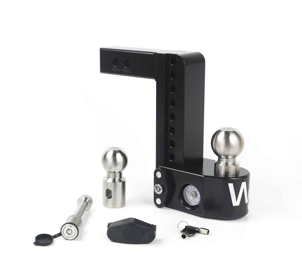 Weigh Safe 8" Drop Hitch, 2" Shank (10K/12.5K Gross Tongue Weight Rating) (WS8-2-KA-CER-BLA)