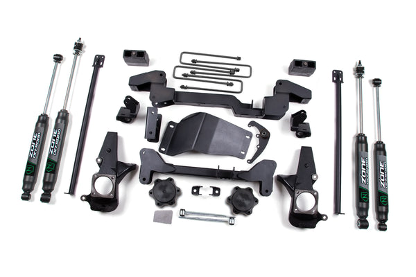 Zone Offroad 6" Lift Kit — Nitro Series — 2001-2010 Chevrolet Silverado / GMC Sierra 2500 HD, 4WD (ZONC4N)