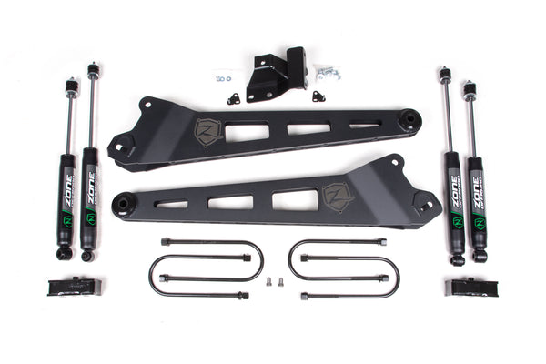 Zone Offroad Ensemble de rehaussement de 3 po avec bras radiaux — diesel, série Nitro — 2019-2024 Ram 3500, 4WD (ZOND143N)