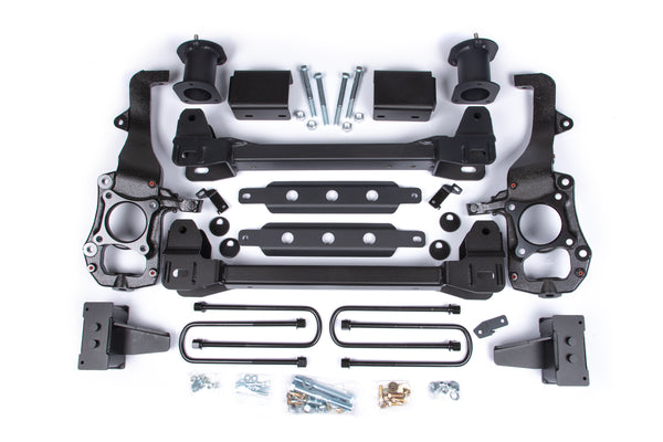 Zone Offroad 5" Lift Kit with Radius Arm — Diesel, Block Kit With Factory Overload, Nitro Series — 2023-2026 Ford F-250/F-350 Super Duty, 4WD (ZONF124N)