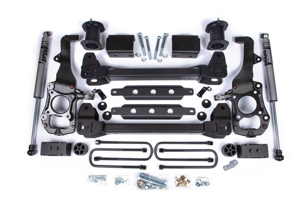 Zone Offroad 5" Lift Kit with Radius Arm — Gas, Block Kit Without Factory Overload, FOX 2.0 Adventure Series — 2023-2026 Ford F-250/F-350 Super Duty, 4WD (ZONF125F)