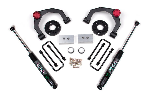 Zone Offroad 3" Lift Kit — Strut Spacer, Nitro Series — 2015-2020 Ford F-150, 4WD (ZONF66N)