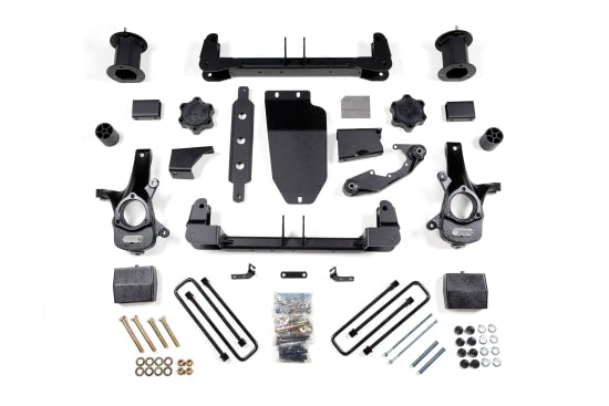 Zone Offroad 6.5" Lift Kit — Aluminum, Stamped Steel, Strut Spacer, FOX Adventure Series — 2014-2018 Chevy Silverado 1500 / GMC Sierra 1500, 4WD (ZONC26F)