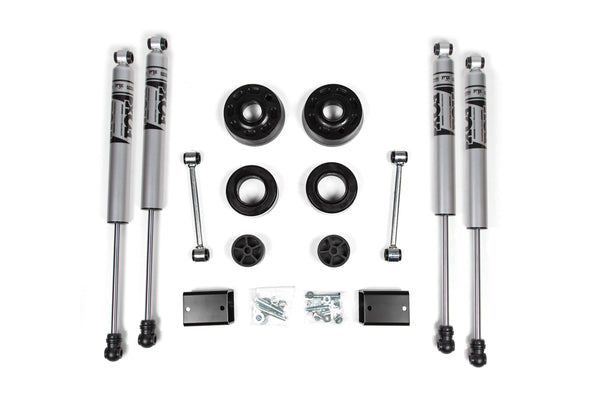 Kit de suspension rehaussé 2 po pour Jeep Wrangler JL 2018-2025, entretoises de ressorts hélicoïdaux 2 po avant/arrière - Amortisseurs 2.0in Adventure Series avant/arrière