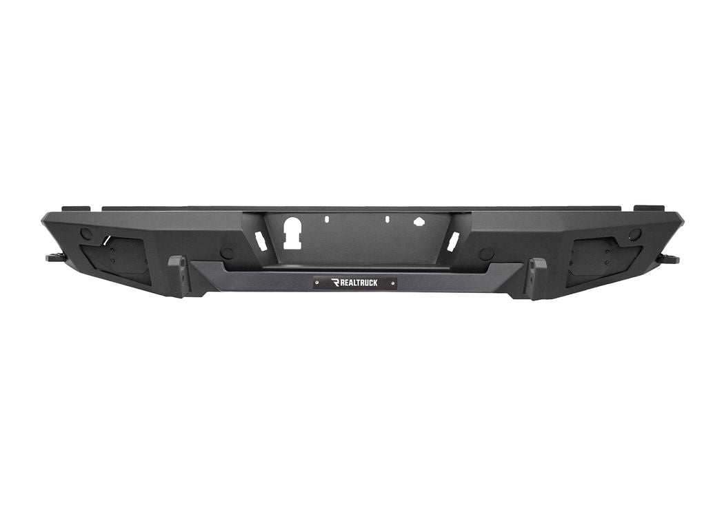 Go Rhino 2015+ F150 Reuses Factory Hitch Plug And License Plate Lights Black Br20.5 Rear Bumper Replacement