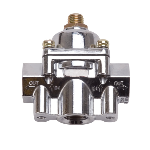 Edelbrock Adjustable Fuel Pressure Regulator with Chrome Finish (1-4 psi)