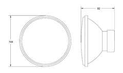 Hella Headlight (HEL002425811) — Clear