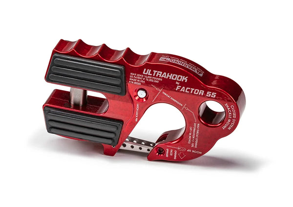 Factor 55 ULTRAHOOK WINCH HOOK WITH SHACKLE MOUNT -- SILVER (00250-05)