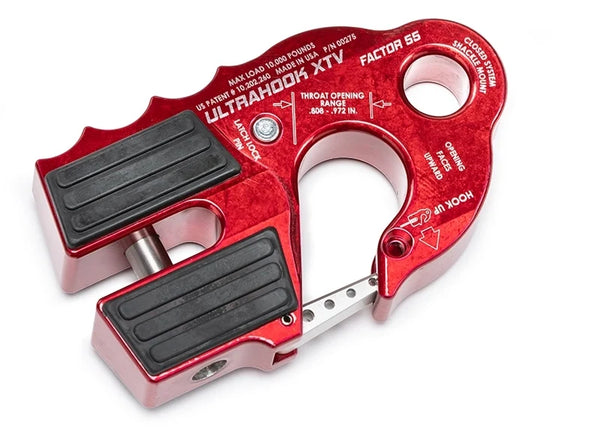 Factor 55 ULTRAHOOK XTV WINCH HOOK WITH SHACKLE MOUNT -- ORANGE (00275-07)