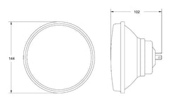 Hella Headlight (HEL002850871) — Right