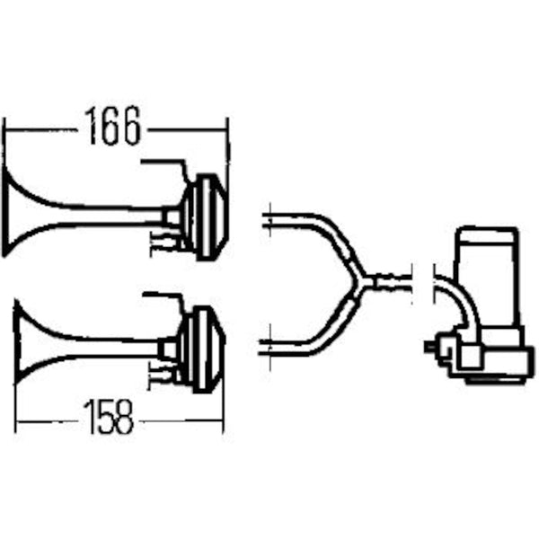 HELLA Accessory Horn 003001651