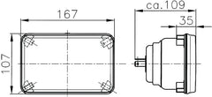 Hella Headlight (HEL003177821) — Clear