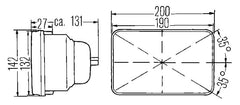 Hella Headlight (HEL003427811) — Clear