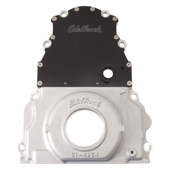 Edelbrock Timing Cover 2004-07 GM LS2 Two Piece