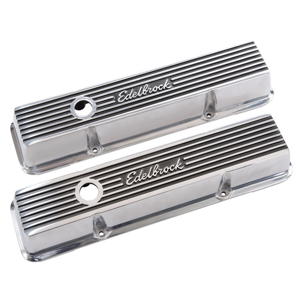 Edelbrock Elite II Valve Covers for Chevy 262-400 V8 1959-86.