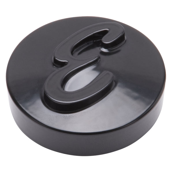 Edelbrock E Logo Black Anodized Nut for Pro-Flo Universal 14" Round Air Cleaners