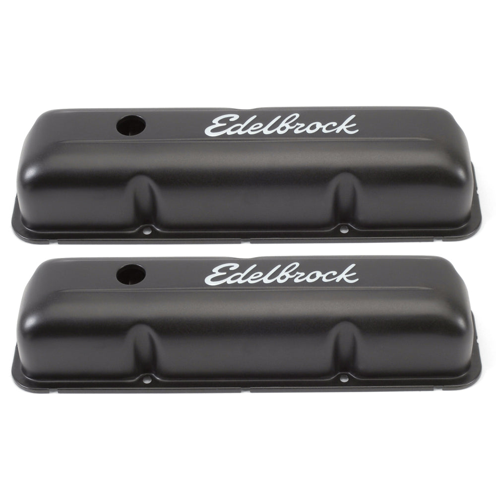 Edelbrock Signature Series Valve Covers for FE 332-352-360-390-406-410-427-428 — Textured Black