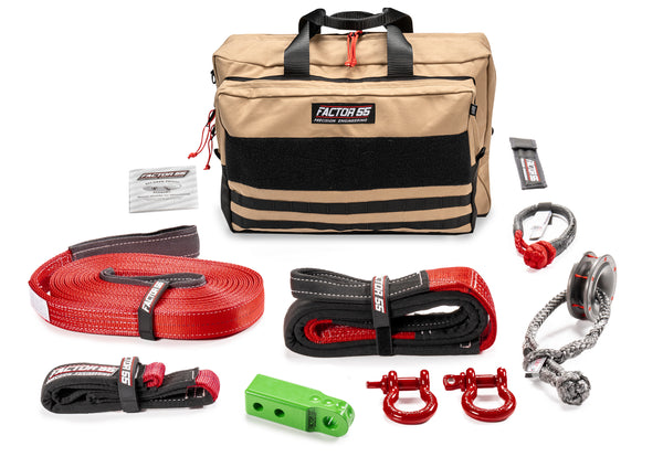 Factor 55 SAWTOOTH WINCH ACCESSORY KIT (GREEN HITCHLINK AND LARGE BAG)