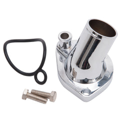 Edelbrock 15 Deg. Chrome Plated Steel Waterneck for Small-Block Ford V8 Engines