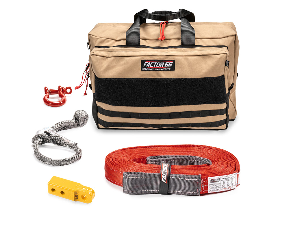Factor 55 OWYHEE RECOVERY KIT (YELLOW HITCHLINK AND LARGE BAG) Winch Accessory Kit