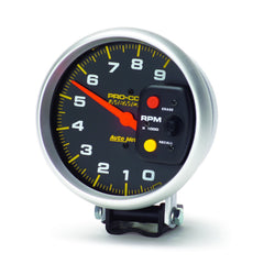AutoMeter 5" Tachometer, 0-9,000 RPM, Pedestal W/Peak Memory, Pro-Comp