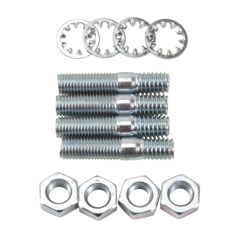 Edelbrock Carburetor Stud Kit - (5/16"-18 x 1-1/2") in Zinc Finish
