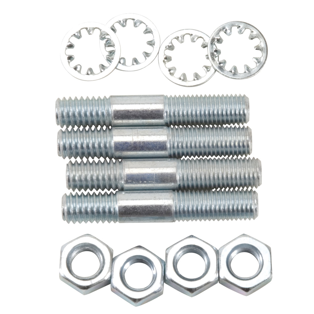 Edelbrock Carburetor Stud Kit - (5/16"-18 x 1-3/4") in Zinc Finish