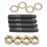 Bull Nosed Carburetor Stud Kit in Black Oxide Finish