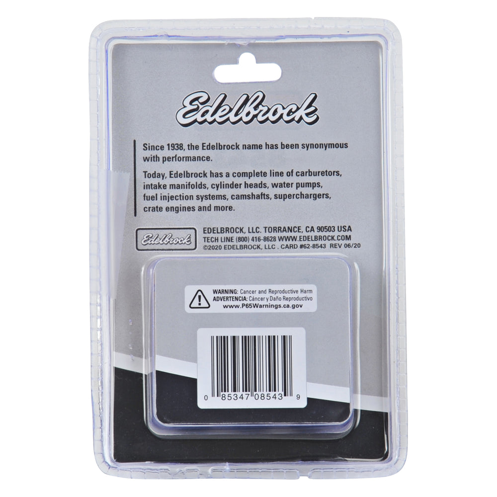 Edelbrock Exhaust Header Bolts #8543, M8-1.25 X 25mm, Black Oxide (Set Of 12)